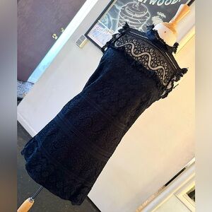Milly of New York Size 6 black lace dress